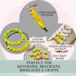 Chunky Alphabet Bead STL Bundle A-Z, 3D Printable Letter Beads for Keychains & Jewelry, Custom Name Charm STL Files, Digital Download - Image 10