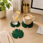 Monstera Leaf Coaster STL File, Tropical Plant Drink Coaster 3D Print Model, Botanical Home Decor, Modern Table Coaster Digital Download - Image 2