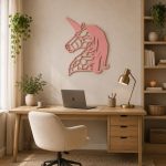 Unicorn Wall Decor STL File for 3D Printing, Magical Fantasy Wall Art Digital Download, Nursery Room Decor, Printable Wall Hanging - Image 4