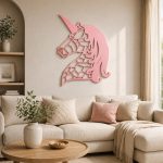 Unicorn Wall Decor STL File for 3D Printing, Magical Fantasy Wall Art Digital Download, Nursery Room Decor, Printable Wall Hanging - Image 2