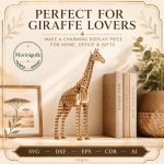 Giraffe SVG Laser Cut File, 3D Giraffe Puzzle Dxf Eps CDR AI, Layered Wood Animal Template Digital Download - Image 8