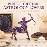 Sagittarius SVG Laser Cut File, 3D Centaur Archer Zodiac Wood Craft, Dxf Eps CDR AI Digital Download - Image 3