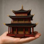 Wooden Pagoda Model Laser Cut Files | SvG DxF Ai DwG Templates | Wooden models home ornament | DIY 3D Puzzle | Digital Download - Image 3