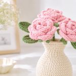 Crochet Rose Vase PDF Pattern | DIY Handmade Flower Vase Tutorial | Instant Digital Download | Beginner-Friendly Macrame Pattern - Image 4