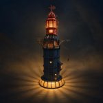 Eddystone Lighthouse Laser Cut Files SvG DxF AI DWG | 3D Puzzle | DIY Wooden Lighthouse Model | Digital Download - Image 6