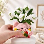 Snowdrop Bear Pot Crochet Pattern | Amigurumi Bear Planter PDF | DIY Crochet Flower Pot | Cute Plush Bear with | Instant Digital Download - Image 3