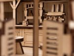 Wild West Saloon Model Laser Cut Files AI DXF SvG DwG | 3D DIY Wooden Western Town Building Kit | Digital Download - Image 12