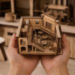 Wild West Saloon Model Laser Cut Files AI DXF SvG DwG | 3D DIY Wooden Western Town Building Kit | Digital Download - Image 4