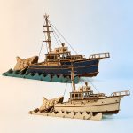 DIY North Sea Fishing Boat Model Kit | Laser Cut Files SVG DxF AI DwG | Nautical Maritime Decor | Digital Download - Image 5