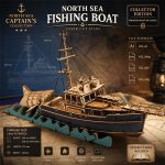 DIY North Sea Fishing Boat Model Kit | Laser Cut Files SVG DxF AI DwG | Nautical Maritime Decor | Digital Download