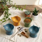 Cat Shape Pet Bowl, Cute Cat Food Bowl, Ceramic Cat Water Dish, Kitty Feeding Bowl, Modern Pet Accessories, Gift for Cat Lovers, Cat Gift - Image 2