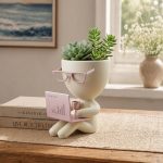 Robert Notebook Planter STL for 3D Printing, Cute Desk Buddy Succulent Pot, Funny Office Decor Plant Holder, Digital Download - Image 6
