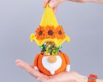 Crochet pattern sunflower gnome candy keeper, Flower gnome amigurumi pattern, Holiday crochet decor PDF - Image 5
