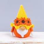 Crochet pattern sunflower gnome candy keeper, Flower gnome amigurumi pattern, Holiday crochet decor PDF - Image 6