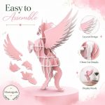 Winged Horse SVG Laser Cut File, 3D Pegasus Wooden Display Dxf Eps CDR AI, Fantasy Horse Digital Download - Image 5