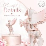 Winged Horse SVG Laser Cut File, 3D Pegasus Wooden Display Dxf Eps CDR AI, Fantasy Horse Digital Download - Image 9