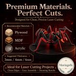 Fire Ant SVG Laser Cut File, 3D Insect Wood Puzzle Dxf Eps CDR AI, Layered Ant Display Digital Download - Image 7