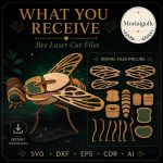 Bee SVG Laser Cut File, 3D Bee Wood Puzzle Dxf Eps CDR AI, Bumble Bee Insect Craft Digital Download - Image 3