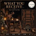 Deer Shelf SVG Laser Cut File, 3D Deer Bookshelf Dxf Eps CDR AI, Woodland Storage Shelf Digital Download - Image 2