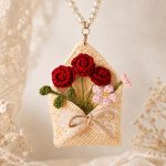 Crochet Flower Pouch PDF Pattern, Mini Purse Keychain Tutorial, Red Rose Bag Charm Crochet Pattern, Floral Gift Download