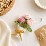 Crochet Rose Bouquet Pattern PDF, Crochet Flower Keychain, Amigurumi Rose Bag Charm, Instant Download - Image 6
