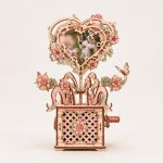 3D Mechanical Flower Laser Cut File Photo Album Box| Mother's Day Wooden Rose | Hand Crank Wooden Automata DIY Gift Digital Download - Image 5