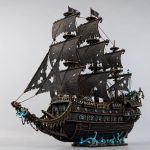 Ghost Ship Wooden Model Kit DIY | Laser Cut Pirate Ship Plans | Dark Fantasy Decor | SvG DxF AI DWG Files - Image 7