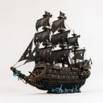Ghost Ship Wooden Model Kit DIY | Laser Cut Pirate Ship Plans | Dark Fantasy Decor | SvG DxF AI DWG Files - Image 3
