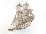 Ghost Ship Wooden Model Kit DIY | Laser Cut Pirate Ship Plans | Dark Fantasy Decor | SvG DxF AI DWG Files - Image 2