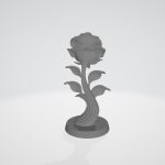 Rose Flower STL File, Romantic Floral 3D Print Model, Elegant Rose Figurine Digital Download, Printable Home Decor Gift - Image 7