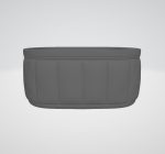 Quilted Oval Organizer STL File, Desk Storage Container, Minimalist Vanity Organizer, 3D Print Digital Download - Image 4