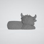 Yarn Buddy Highland Cow STL File, Cute Crochet Yarn Holder, Knitting Organizer, 3D Print Digital Download - Image 6