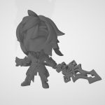 Zhongli Chibi STL File | Anime Figure 3D Print Model | Cute Genshin Inspired Collectible | Digital Download STL - Image 4