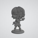 Yorha 9S Chibi STL File, Anime Figure 3D Print, Cute Sci-Fi Collectible Digital Download - Image 5