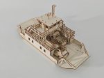 Ferry Boat Laser Cut Files SvG DxF AI DWG | Wooden Ferry Model Kit | Coastal Harbor Boat DIY | 3D Laser Cut Template - Image 2