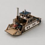 Ferry Boat Laser Cut Files SvG DxF AI DWG | Wooden Ferry Model Kit | Coastal Harbor Boat DIY | 3D Laser Cut Template - Image 7