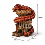 Coiled Serpent Dragon Dice Tower Laser Cut File SvG DxF Ai | Laser Cut Dice Tower Files | DnD Dice Roller | Instant Download - Image 4