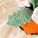 Pumpkin Daisy Pot Crochet Pattern PDF, Halloween Crochet Flower Pot, Fall Amigurumi Decor, Cute Pumpkin Daisy Pattern - Image 4