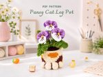 Crochet Hydrangea Flower Pot Pattern PDF, Potted Amigurumi Plant, Cute Crochet Desk Decor Digital Download