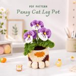 Crochet Hydrangea Flower Pot Pattern PDF, Potted Amigurumi Plant, Cute Crochet Desk Decor Digital Download