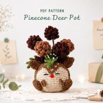 Crochet Flower Pot Pattern, Amigurumi Plant Pot PDF, Cute Handmade Crochet Decor
