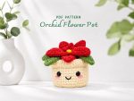 Crochet Flower Pot Pattern, Cute Amigurumi Plant PDF, Floral Plush Digital Download