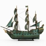 Sailing Ship Model SVG Bundle | Pirate Ship Laser Cut Files | Wooden Ship DIY Kit Plans | DxF SvG Ai DwG Files | Nautical Home Decor Gift - Image 8
