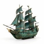 Sailing Ship Model SVG Bundle | Pirate Ship Laser Cut Files | Wooden Ship DIY Kit Plans | DxF SvG Ai DwG Files | Nautical Home Decor Gift - Image 2