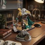 Lion Warrior STL for 3D Printing, Fantasy Beast Hero Miniature, Tabletop RPG Figure, Digital Download - Image 2