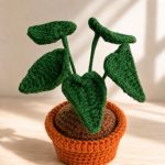 Neon Pothos Pot Crochet Pattern, Amigurumi Plant PDF, Crochet Houseplant Decor, Digital Download - Image 4
