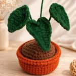 Neon Pothos Pot Crochet Pattern, Amigurumi Plant PDF, Crochet Houseplant Decor, Digital Download - Image 5