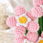 Pink Crochet Flower Bouquet Pattern PDF, Amigurumi Flower Pattern, Crochet Floral Arrangement, Handmade Flower Digital Download - Image 6