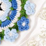 Nemophila Coaster Pot Crochet Pattern PDF, Flower Cup Coaster Set, Crochet Flower Pot Pattern, Floral Home Decor - Image 6