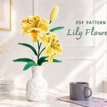 Lily Flower Crochet Pattern PDF, Crochet Lily Bouquet, Realistic Flower Pattern, Handmade Floral Decor, Digital Download